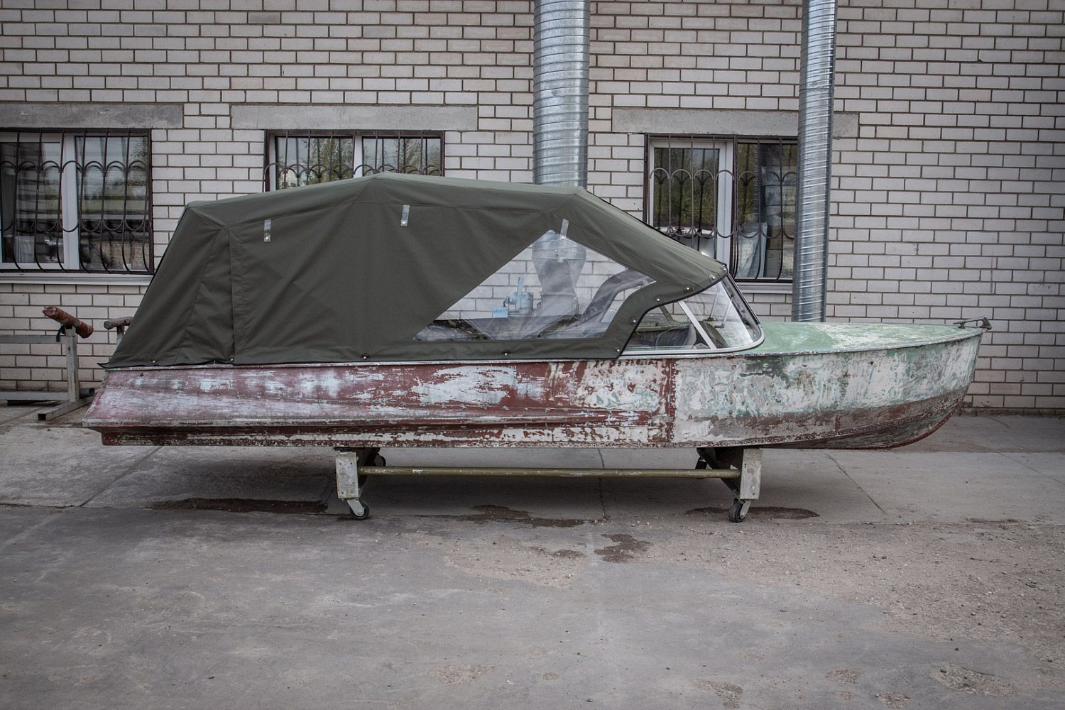 (2019) Казанка М Ветровое стекло Комфорт с боковиной Классик, тент Ходовой и Транспортировочный